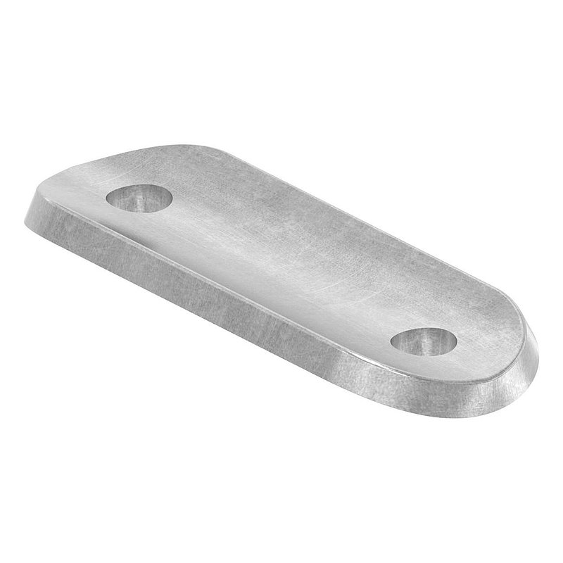 Plaque de raccordement de main-courante S235JR, pour tube Ø42,4mm