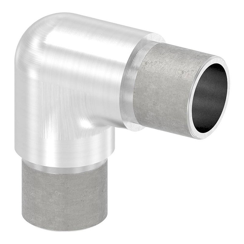 Tube coudé à 90° étroit, pour tube Ø 26,9x2,0mm, V2A