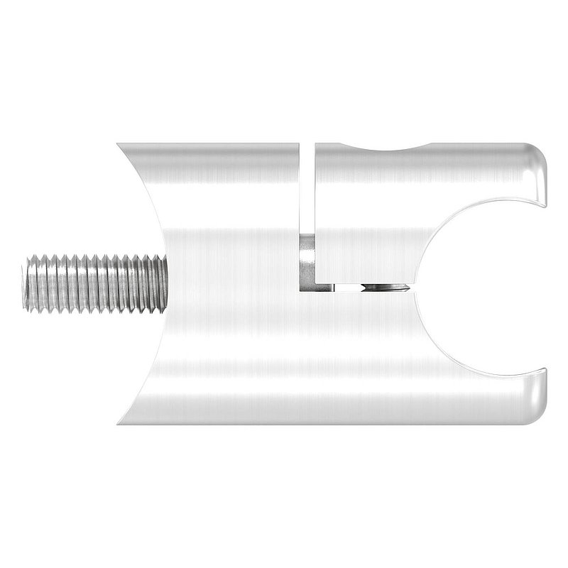 Support pour profilé de serrage rond Ø 18mm jonction: Ø 42,4mm, V2A