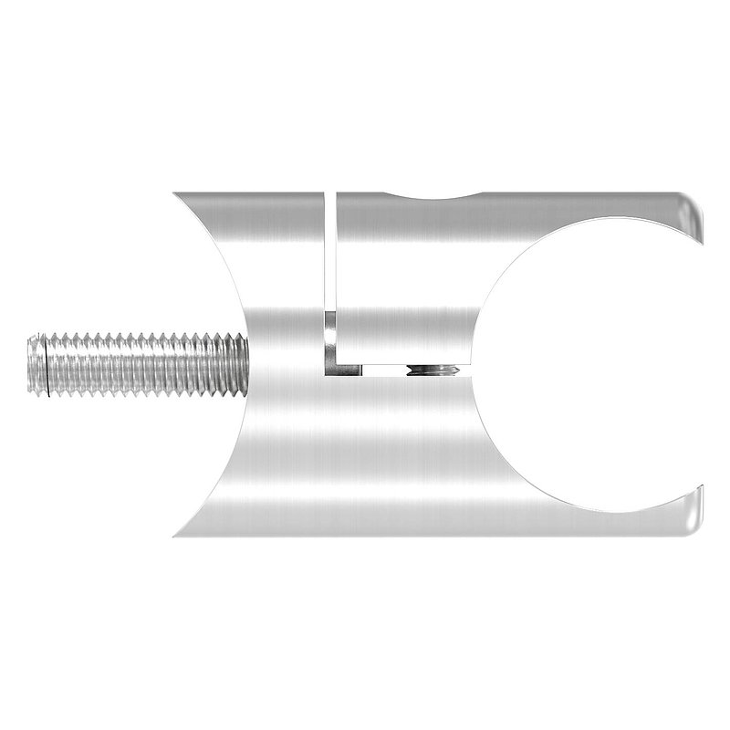 Halter für rundes Klemmprofil 27mm Anschluss: 42,4mm, V2A