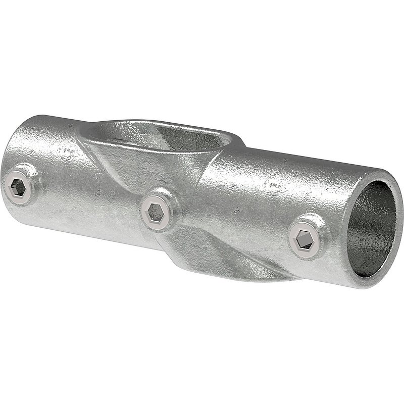 Raccord en croix, réglable 30 - 45°, pour tube Ø 33,7mm
