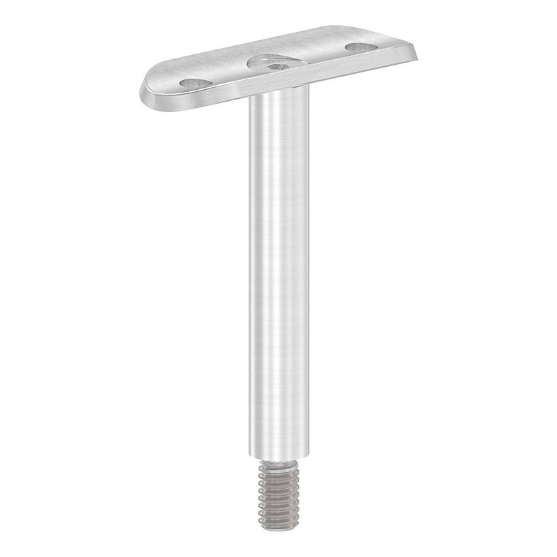 Pin Ø 12mm with handrail connection plate 42.4mm, AISI304