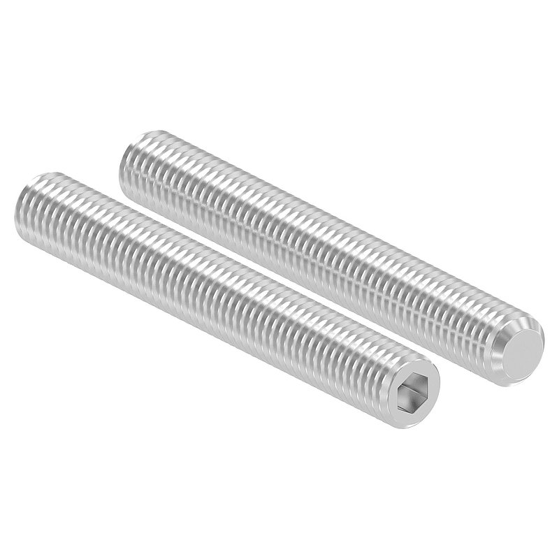 Gewindestift M12x90, V2A, DIN 913 / ISO 4026