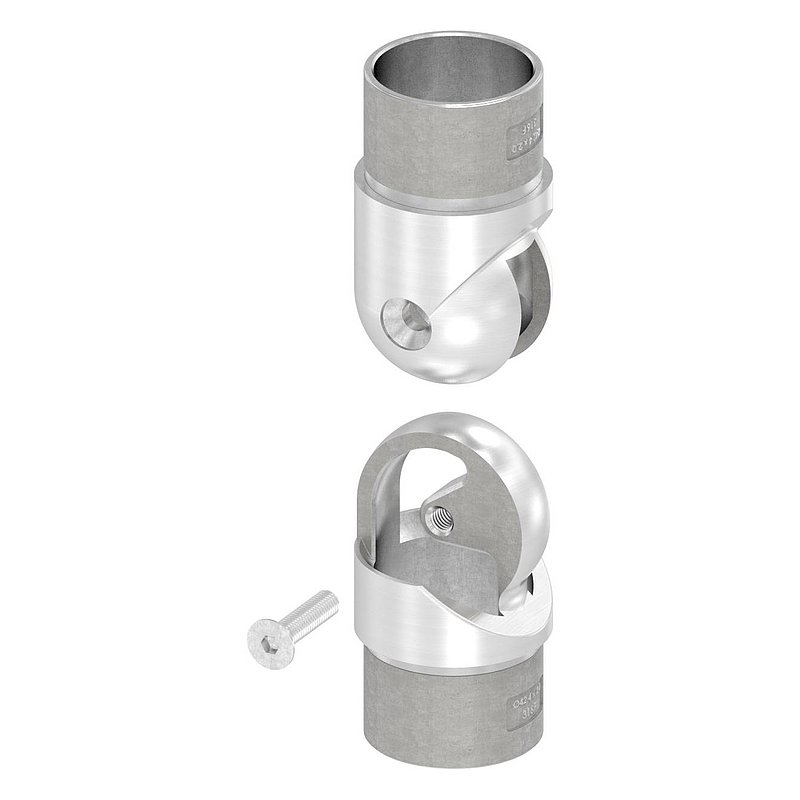 Hollow joint for cable, for tube 42.4x2.0mm, AISI316