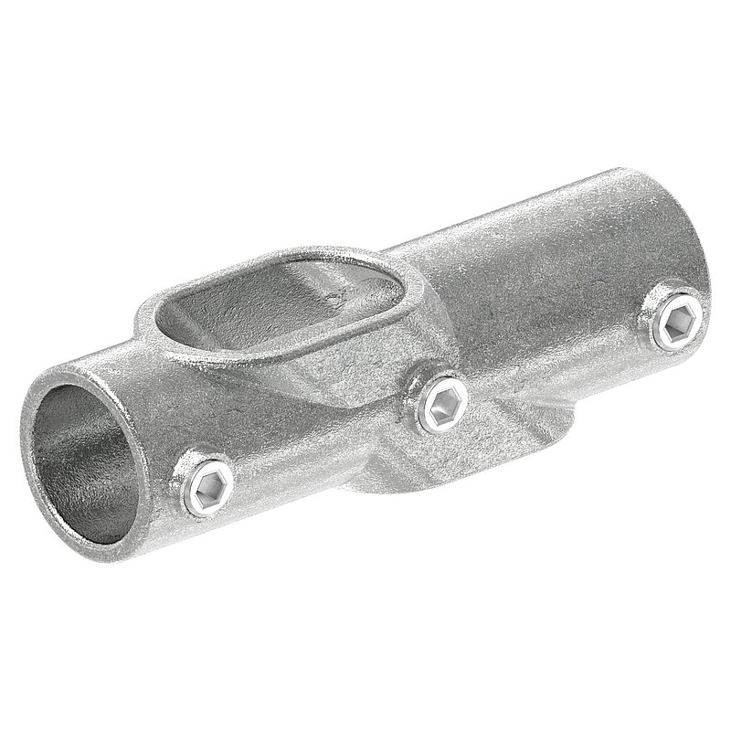 Raccord en croix, réglable 30 - 45°, pour tube Ø 42,4mm