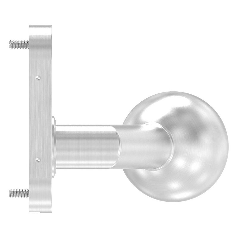 Handle knob, Ø 50mm, fixed, AISI304