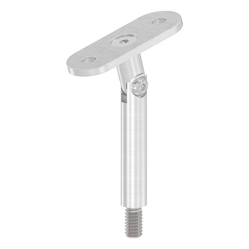 Tige articulée Ø 12mm avec plaque de raccordement de mains courantes, plat,  V2A