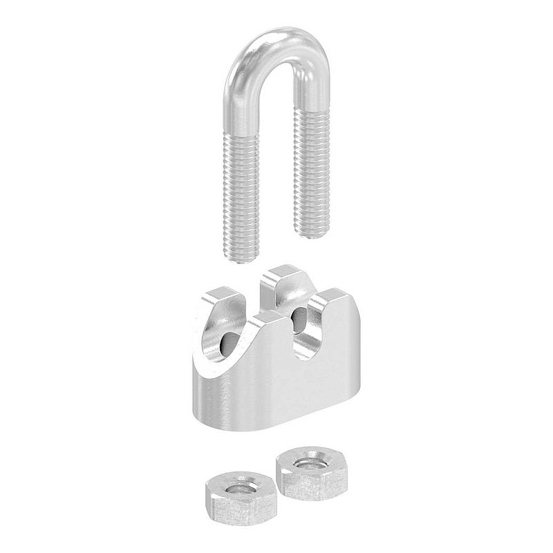 Drahtseilklemmen für Seil 2mm, mit Gew. M4, V4A