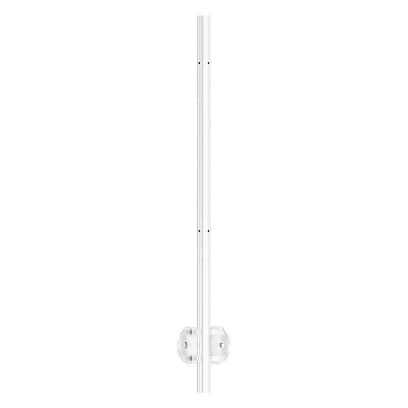Stainless steel post AISI304 for wall mounting for 90° inner corner, H: 1190mm