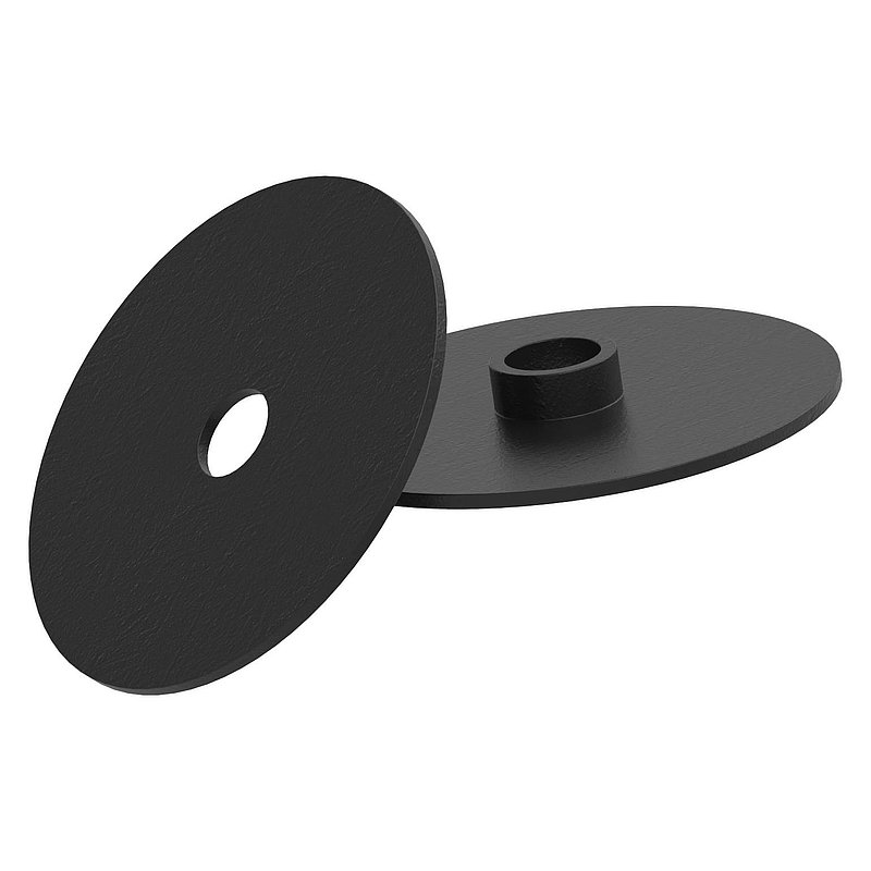 Glass point holder 72mm, connection: flat, AISI316