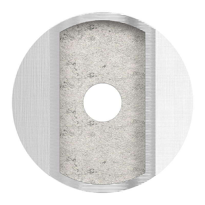 Tube saddle, top connection: tube 42.4 mm, AISI304