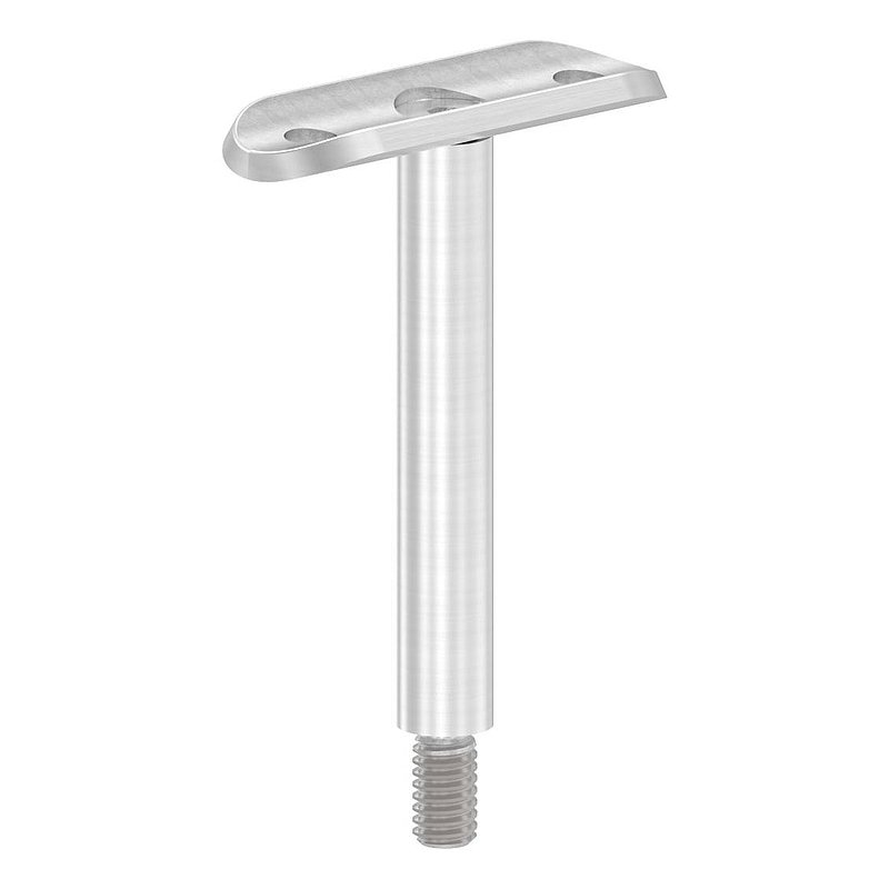 Tige Ø 12mm avec plaque de raccordement de mains courantes 33,7mm, V2A