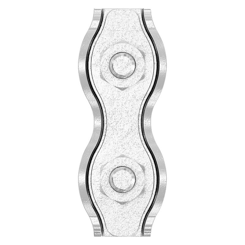 Duplex clamps for rope 3mm, AISI316