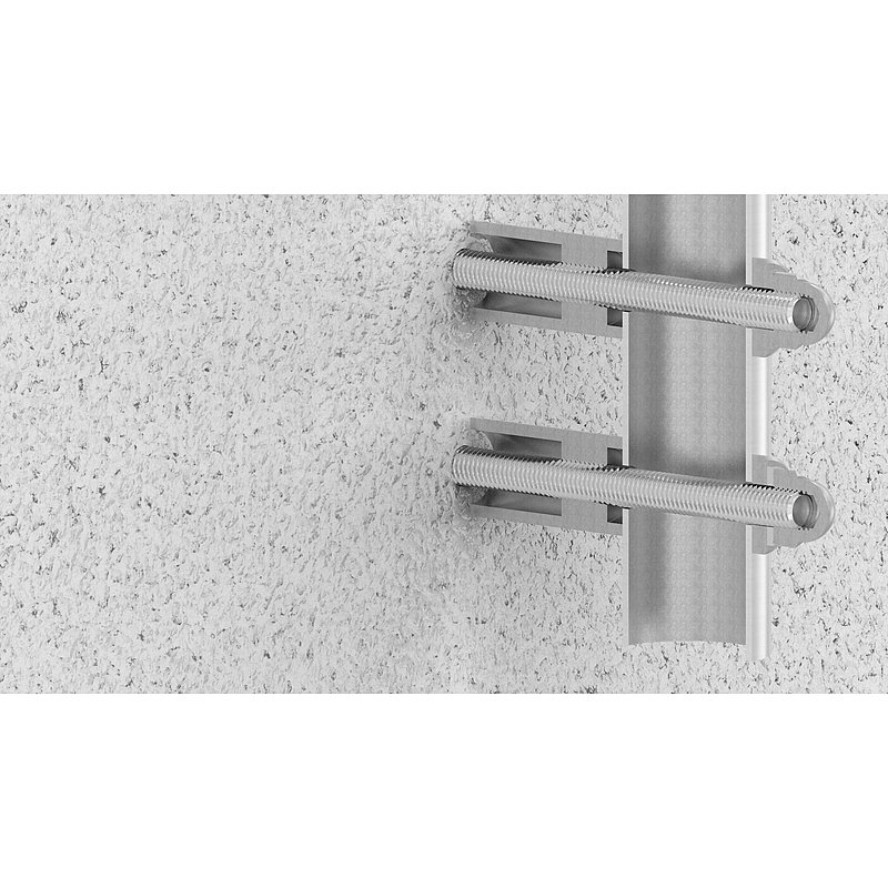 Wandhalter für Rohr 42,4mm, L: 40mm, V2A
