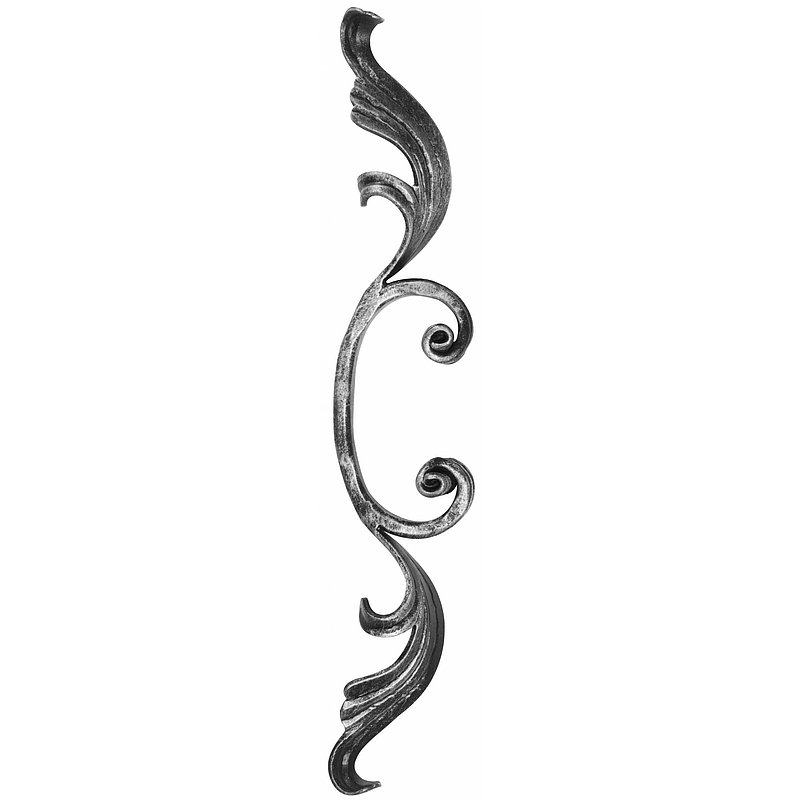 Volute 16x8mm, avec feuille