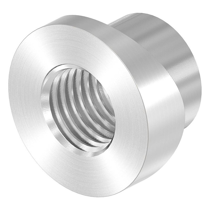 Threaded sleeve, suitable for hinge 120-M16-VA, for tube 48.3 mm, AISI304