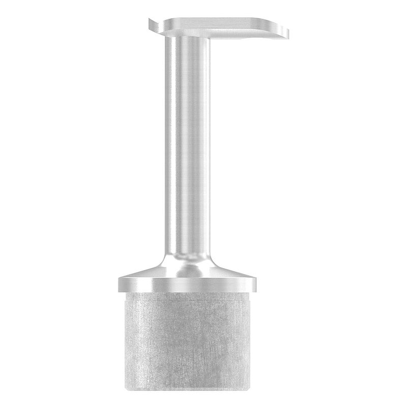 Rohrabschlussstopfen für Rohr 42,4x2,0mm, Handlaufanschlussplatte 90°, V2A