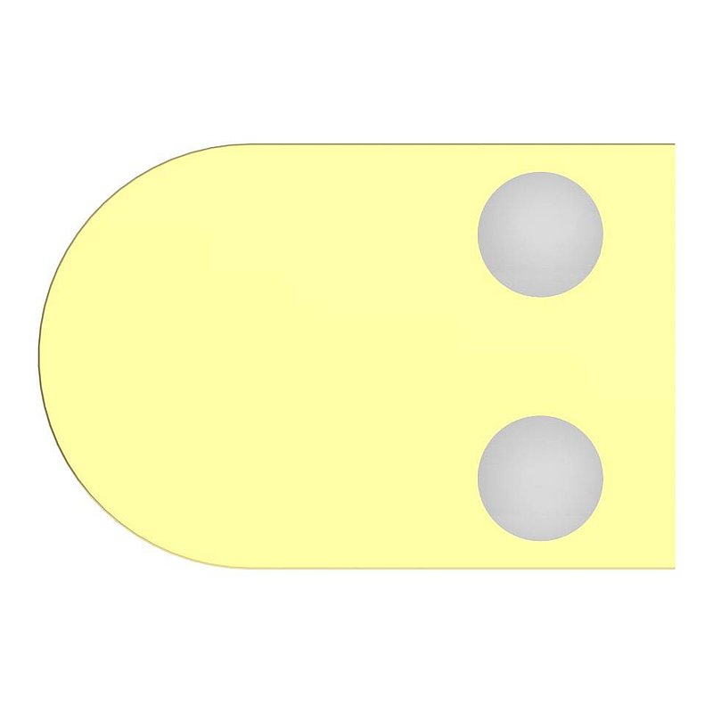 Glasklemme Mod. 16, Anschluss: 42,4mm, Messing