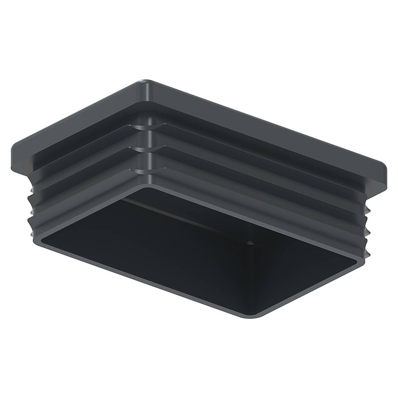 Bouchon plastique pour tube rectangle 60x40mm