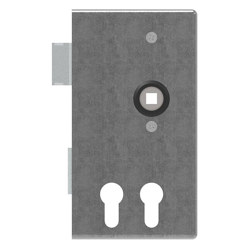 Lock case for two profile cylinders