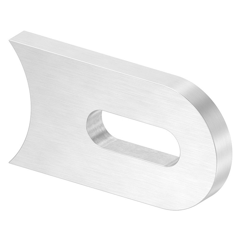 Weld-on bracket, 50x30x6mm, ground, AISI304