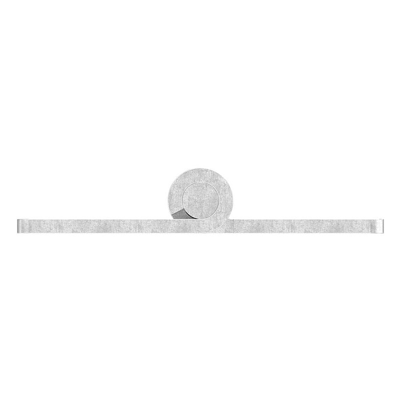 Edelstahl-Scharnier 75x50mm mit festem Zapfen