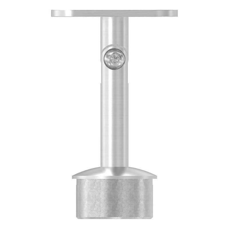 Rohrabschlussstopfen für Rohr 42,4x2,0mm, Handlaufanschlussplatte: flach, V2A