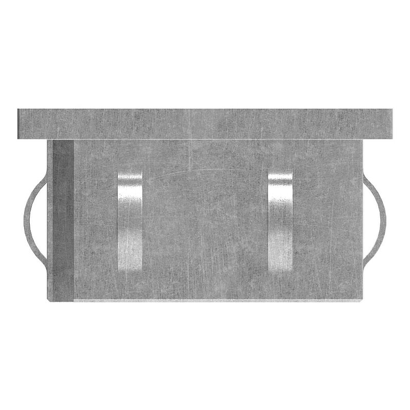 Stahleinschlagkappe, für Quadratrohr 60x60mm