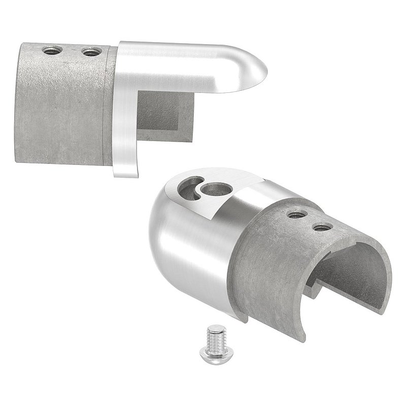 Verbinder flexibel für Nutrohr 42,4mm, V4A