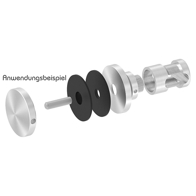Glass point holder Ø 52 mm, suitable for Brenk holder, ALU