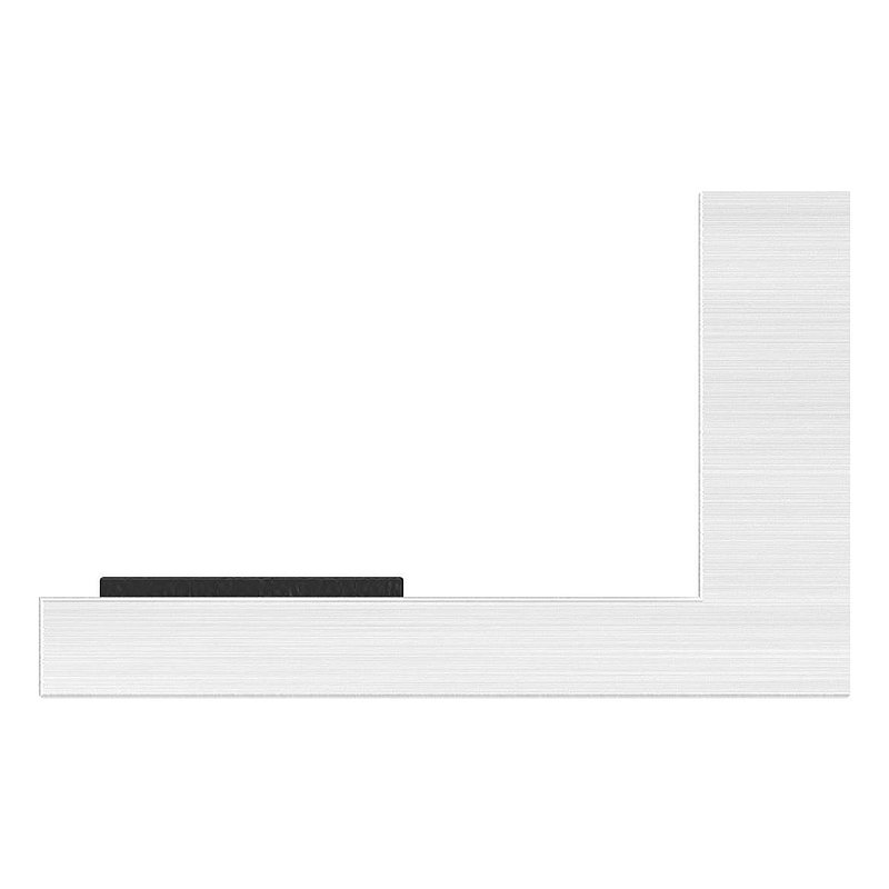Retaining shelf with straight connection, AISI304