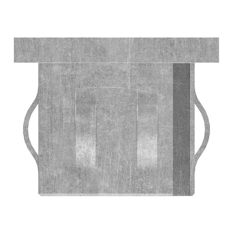Stahleinschlagkappe, für, Rechteckrohr 60x40mm
