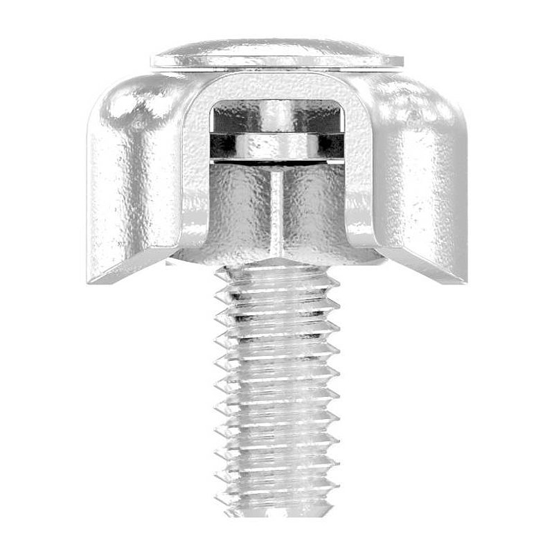 Duplexklemmen für Seil 2mm, V4A