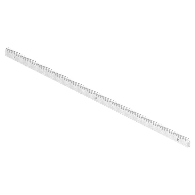 Crémaillère 30 x 12 mm, longueur 1m, matériel de fixation inclus, V2A