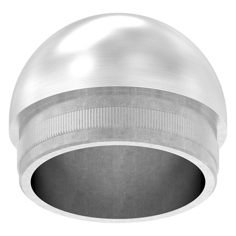 Rohrabschlussstopfen, für Rohr 48,3x2,0mm, V2A