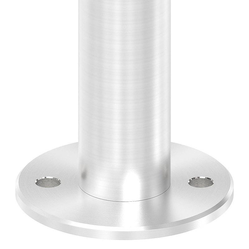 Wand- und Bodenanker mit Rändelung, für Rohr 42,4x2,0mm, V2A