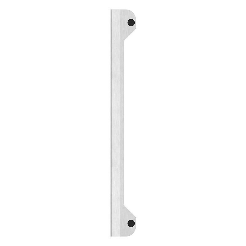 Anschlagsblech mit Gummipuffer aus Edelstahl, 37.5x41.5x328mm, V2A