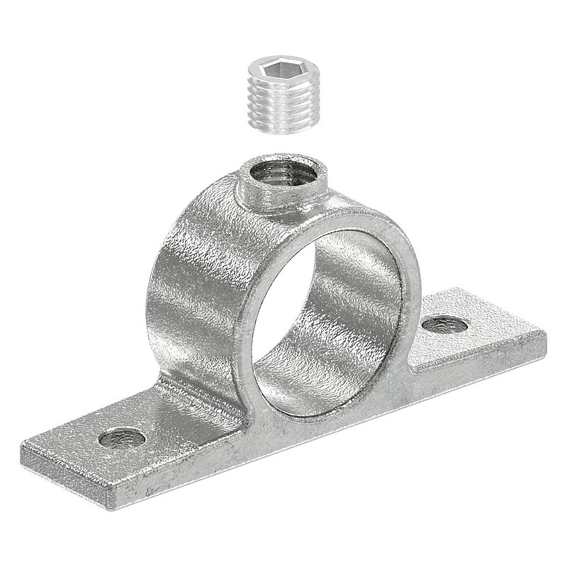 Collier à embase double, pour tube Ø 42,4mm