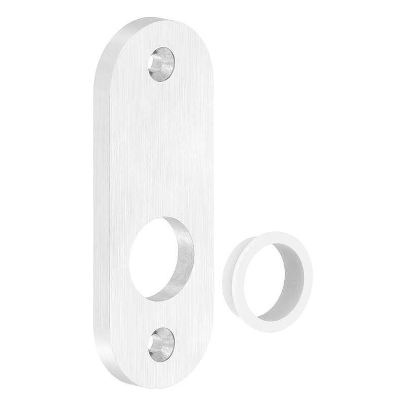 Short backplate, dimensions: 32x87x6mm, AISI304