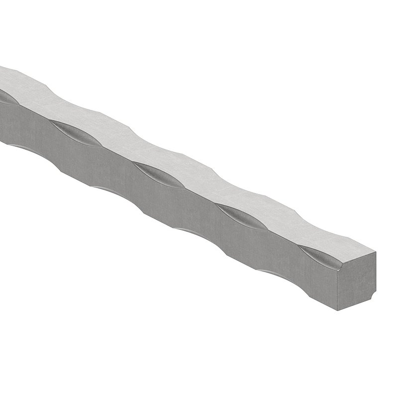 Vierkant S235JR, 12x12mm, L: 6000mm