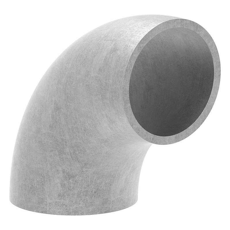 Coude à souder 90°, 38 x 2,6mm, 3D