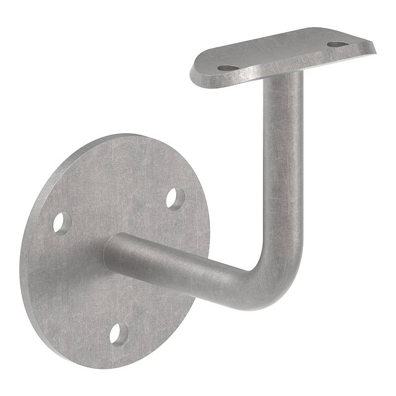 Handlaufträger mit Ronde flach, 70x4mm