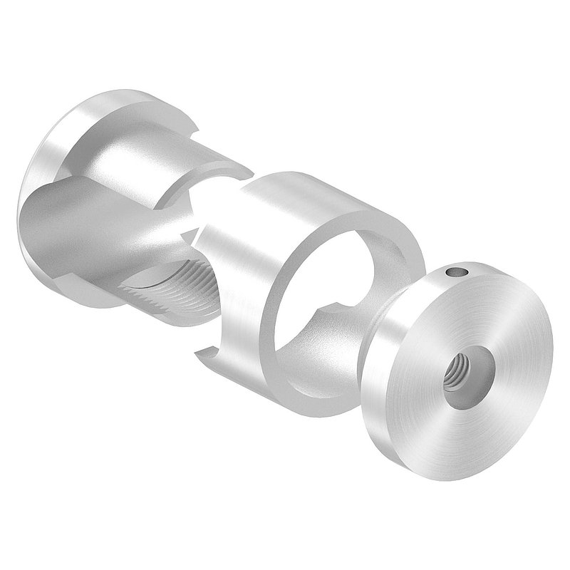 Brenk, support de base pour barreaux Ø 20mm, V2A