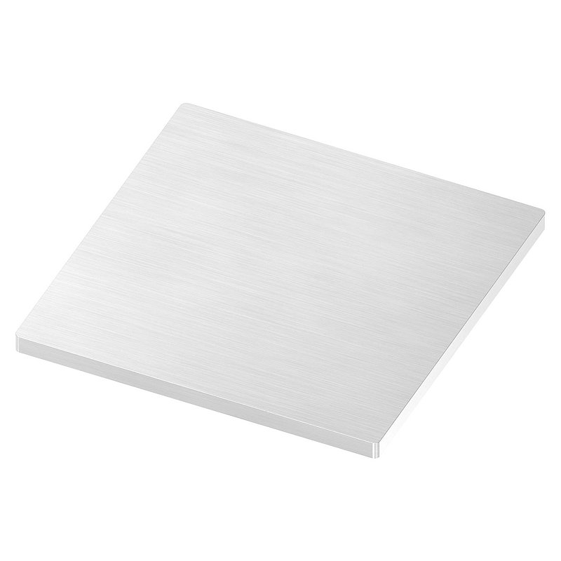 Anchor plate, 120x120x6mm, with longitudinal grinding, AISI304