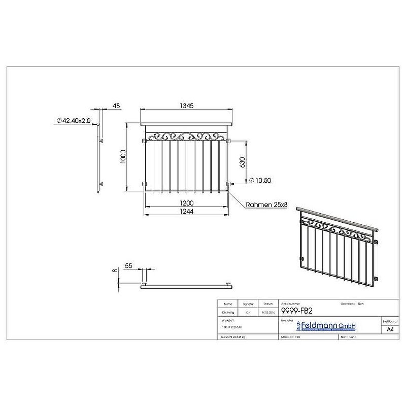 Parapet grille