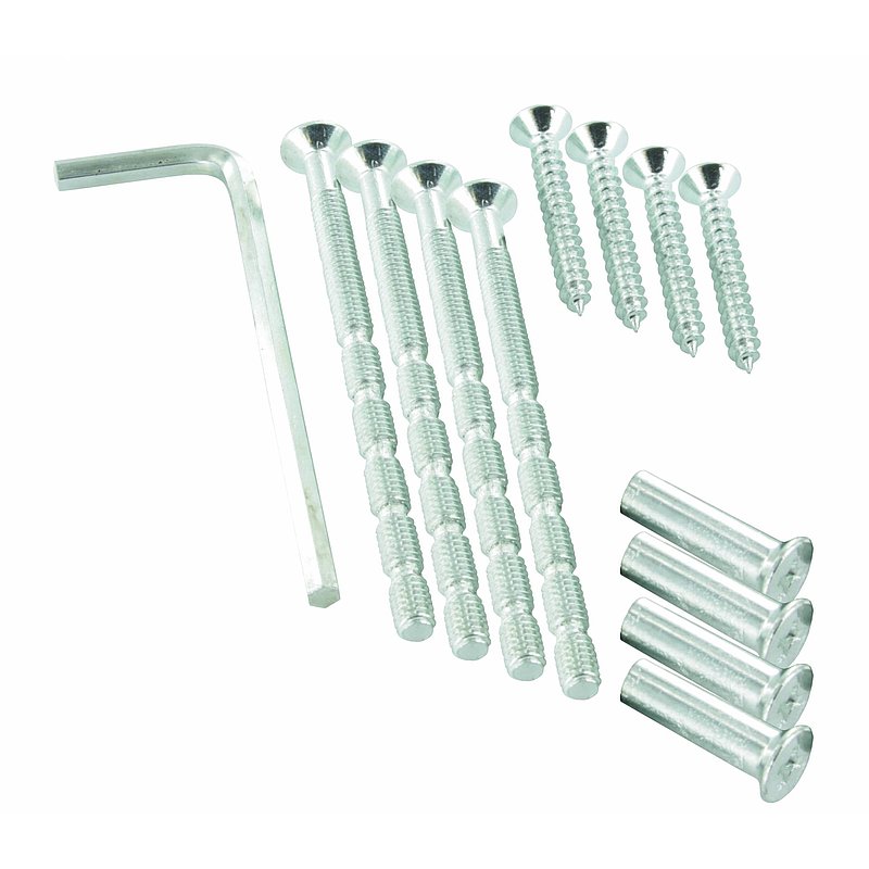 Kit de fixation pour poignée inoxydable, V2A