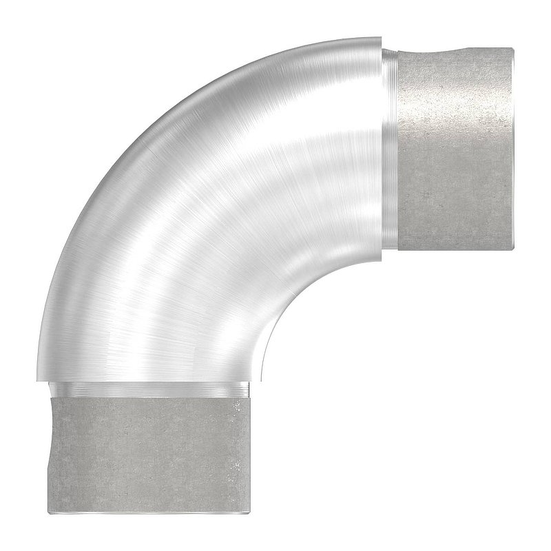 Tube bend 90°, adjustable, for tube 42.4x2.0mm, AISI304