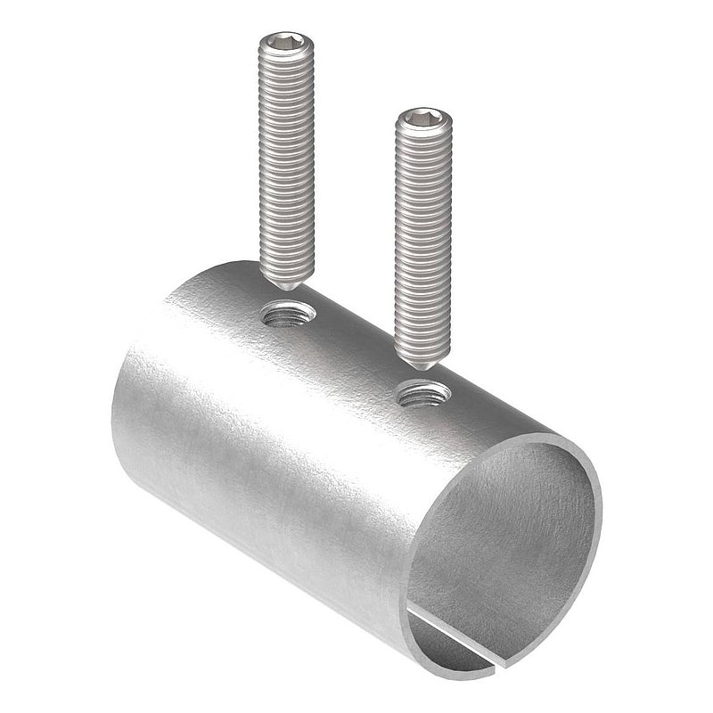 Verbindungshülse für Rohr 42,4x2,5mm, V2A