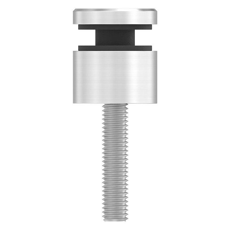 Glass point holder 16mm, connection: flat, AISI304