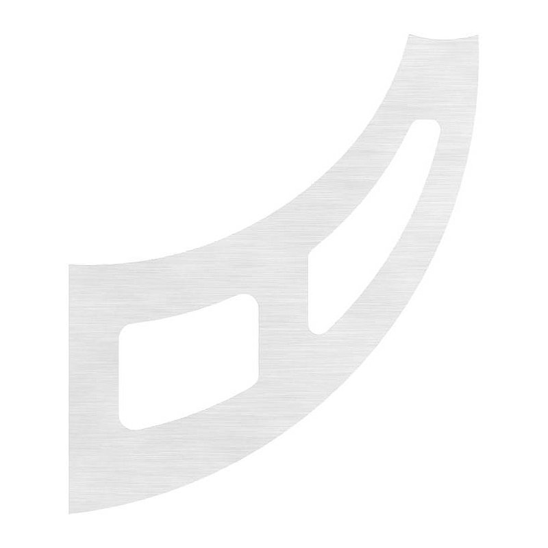 Handrail blade, 4mm thick, AISI304
